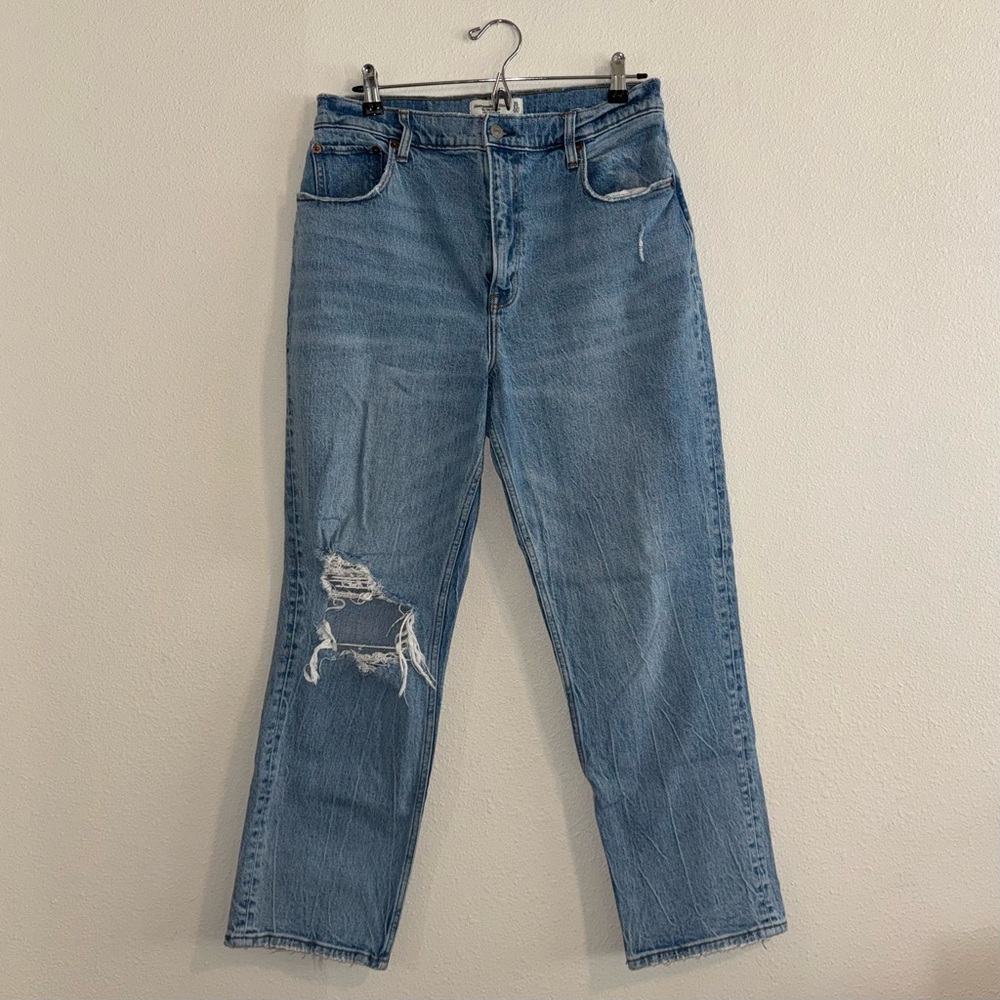 Abercrombie 90’s Straight Ultra High Rise Curve Love Jeans